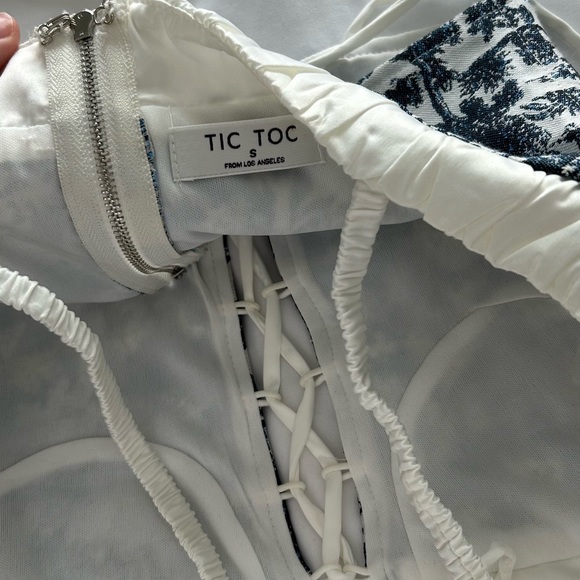 Printed corset top - Picture 4 of 5